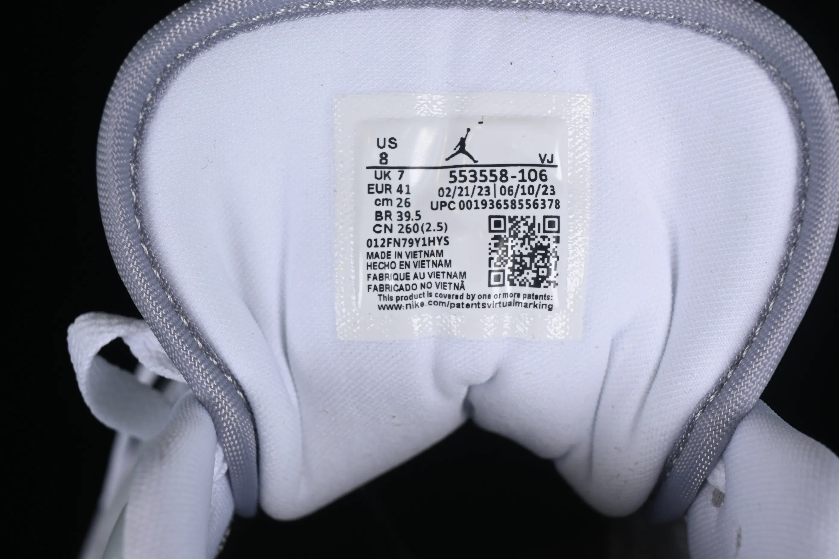 All categories Air Jordan Jordan series basketball shoes Air Jordan 1 Low Air Jordan 1 Low AJ1 Joe 1 white gray low-top cultural and leisure sports sneakers DC0774-106